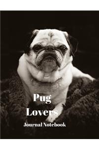 Pug Lovers Journal Notebook