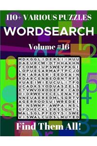 Wordsearch 110+ Various Puzzles Volume 16