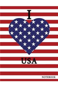 I Love USA Notebook