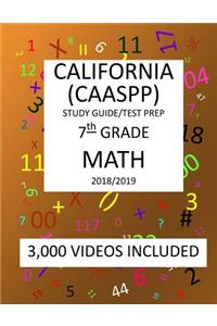 7th Grade CALIFORNIA CAASPP, MATH, Test Prep