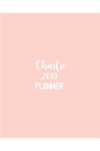 Charlie 2019 Planner: Calendar with Daily Task Checklist, Organizer, Journal Notebook and Initial Name on Plain Color Cover (Jan Through Dec), Charlie 2019 Planner