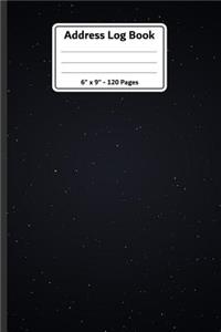 Address Log Book. 6 X 9. 120 Pages