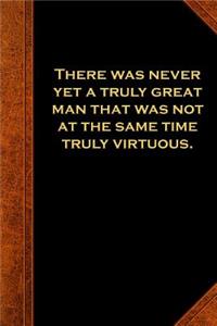 2019 Weekly Planner Ben Franklin Quote Great Man Virtuous Vintage Style