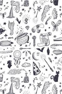 Wizard and Witch Pattern Cute Horror Decoration 02