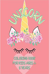 Unicorn coloring book for kids ages 4-8
