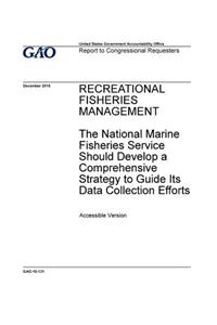 Recreational fisheries management, the National Marine Fisheries Service should develop a comprehensive strategy to guide its data collection efforts