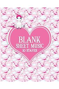 Blank Sheet Music - 10 Staves