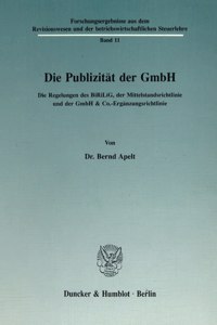 Die Publizitat Der Gmbh