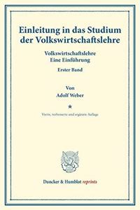 Einleitung in Das Studium Der Volkswirtschaftslehre