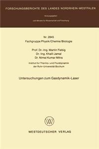 Untersuchungen zum Gasdynamik-Laser