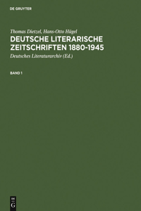 Deutsche Literarische Zeitschriften 1880-1945