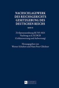 Nachschlagewerk Des Reichsgerichts - Gesetzgebung Des Deutschen Reichs