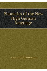 Phonetics of the New High German language