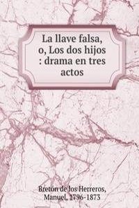 LA LLAVE FALSA O LOS DOS HIJOS DRAMA EN