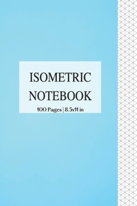 Isometric Notebook 100 Pages 8.5x11 in