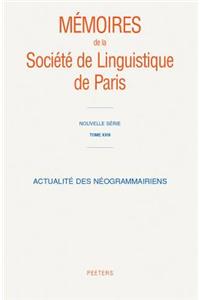 Actualite Des Neogrammairiens