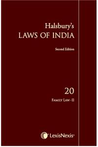 Halsbury’S Laws Of India Volume 20: Family Law Ii