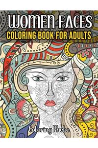 Women Faces Coloring Book For Adults