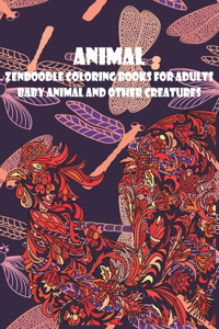 Zendoodle Coloring Books for Adults Baby Animal and other Creatures - Animal