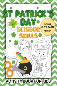 St Patrick's Day Scissor Skills Activity Book for Kids