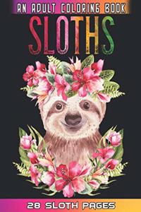 Sloths An Adult Coloring Book