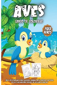 Aves Libro De Colorear Para Niños