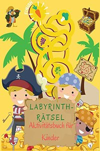 Labyrinth-Rätsel Aktivitätsbuch für Kinder