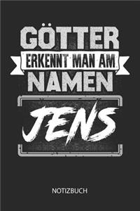 Götter erkennt man am Namen - Jens - Notizbuch