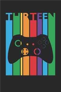 Gaming Notebook for 13 Year Old Boys and Girls - Colorful Gaming Journal - 13th Birthday Gift for Gamer Diary