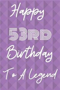 Happy 53rd Birthday To A Legend