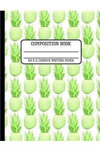 Composition Book Cursive Writing Paper