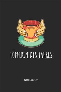 Töpferin Des Jahres Notebook