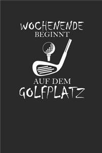 Wochenende Beginnt Auf Dem Golfplatz