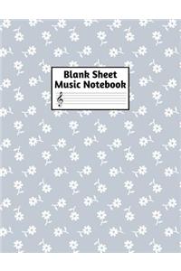 Blank Sheet Music Notebook