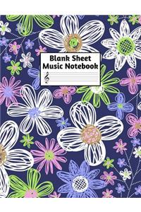 Blank Sheet Music Notebook