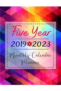 2019-2023 Five Year Monthly Calendar Planner