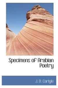 Specimens of Arabian Poetry