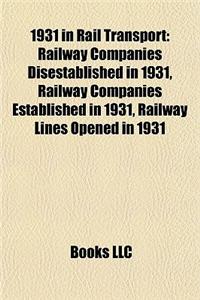 1931 in Rail Transport
