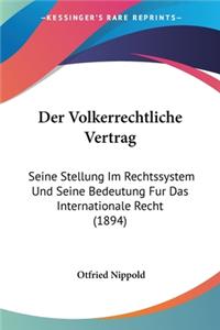 Volkerrechtliche Vertrag