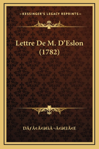 Lettre De M. D'Eslon (1782)