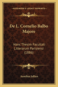 De L. Cornelio Balbo Majore