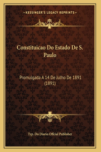 Constituicao Do Estado De S. Paulo