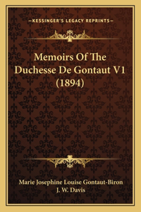 Memoirs of the Duchesse de Gontaut V1 (1894)