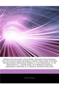 Articles on Kerala Politicians, Including