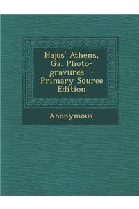 Hajos' Athens, Ga. Photo-Gravures