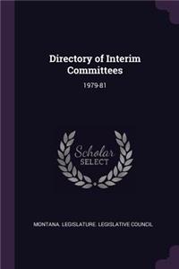 Directory of Interim Committees