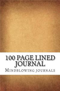 100 Page Lined Journal