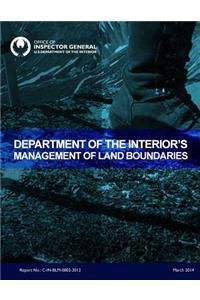 Department of the Interior's Management of Land Boundaries