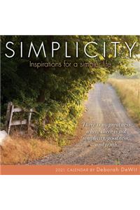 2021 Simplicity -- Inspirations for a Simpler Life Mini Calendar