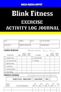 Blink Fitness Activity Log Journal